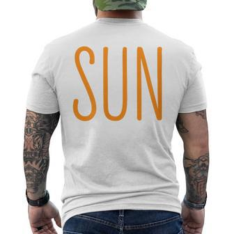 Us Solar Eclipse 2024 Sun Couples Costume Matching Men's T-shirt Back Print - Monsterry CA