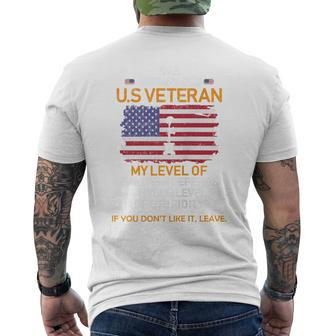 Veterans Dayi'm A Grumpy Old Us Veteran Cool Men's T-shirt Back Print - Monsterry UK