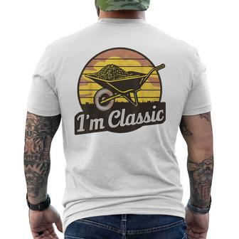 Wheelbarrow Retro-Theme Party Style Vintage Costume Men's T-shirt Back Print - Monsterry CA
