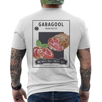 Gabagool Capicola Retro Vintage Men's T-shirt Back Print - Monsterry DE