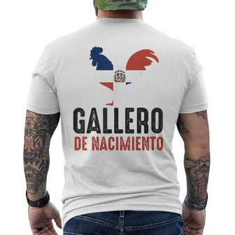 Gallero Dominicano Pelea Gallos Dominican Rooster Men's T-shirt Back Print - Monsterry