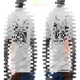 Gato Papá Día Del Padre Gato Fresco Con Gafas De Sol Camiseta Hombre Estampado Espalda - Regaloses