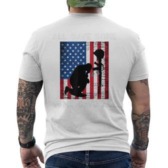 All Gave Some Some Gave All Veteran & Memorial's Day Mens Back Print T-shirt - Thegiftio UK