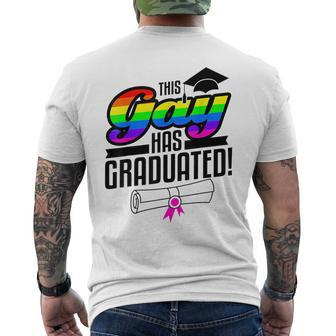 Gay Pride Graduation College High School Masters Phd Men's T-shirt Back Print - Monsterry AU