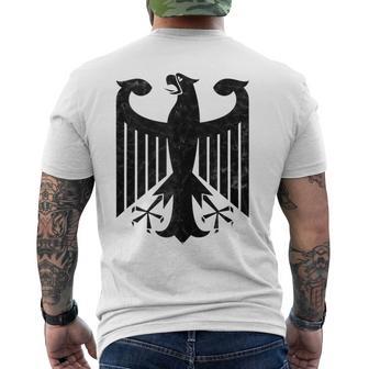 German Eagle Germany Coat Of Arms Deutschland Men's T-shirt Back Print - Monsterry CA