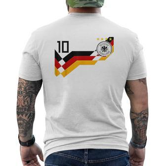 Germany Retro 1990 Football Jersey Deutschland Mens Back Print T-shirt - Thegiftio UK