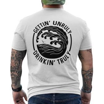 Gettin' Unruly Drinkin' Hard Seltzer Claw Summer Alcohol Men's T-shirt Back Print - Monsterry UK