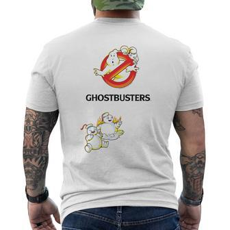 Ghostbusters Frozen Empire No Ghost Stay Puft Gray T-Shirt mit Rückendruck - Seseable