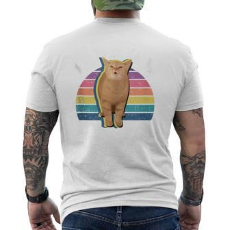 I Go Meow Cat Singing Meme Cat Song I Go Meow Men's T-shirt Back Print - Monsterry CA