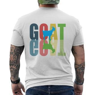 Goat Retro Vintage Goats Tee Farm Mens Back Print T-shirt - Seseable