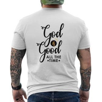 God Is Good Mens Back Print T-shirt - Thegiftio UK