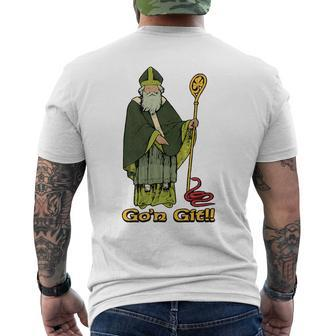 Go'n Git Saint Patrick Men's T-shirt Back Print - Seseable