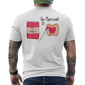 The Gospel Go Spread It Men's T-shirt Back Print - Seseable