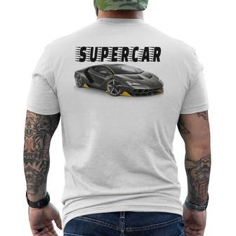 Great Italian Supercar T-Shirt mit Rückendruck - Seseable