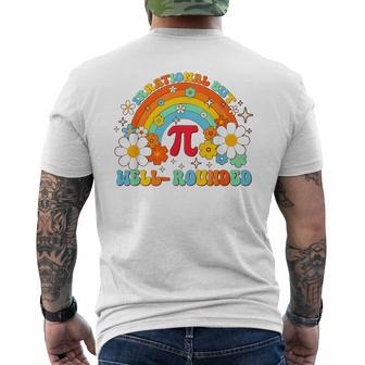 Groovy Irrational But Well Rounded Pi Day Celebration Math Men's T-shirt Back Print | Mazezy UK