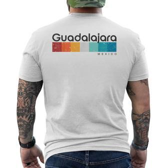 Guadalajara Mexico Retro Style Vintage Men's T-shirt Back Print - Monsterry AU