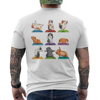 Guinea Pig Yoga Position Workout Men's T-shirt Back Print - Thegiftio UK