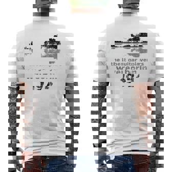 Guitarrista Guitarra Con Paisaje Best Guitar Players 1974 Camiseta Hombre Estampado Espalda - Regaloses