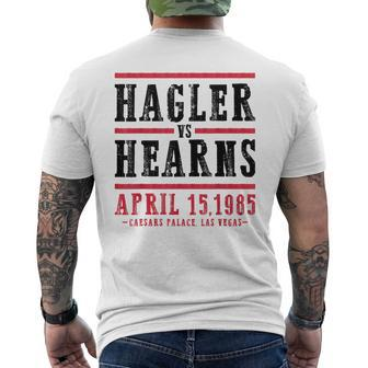 Hagler Vs Hearns Boxing Caesars Palace Las Vegas Men's T-shirt Back Print - Thegiftio UK