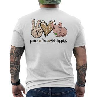 Hairless Guinea Pig Men's T-shirt Back Print - Thegiftio UK