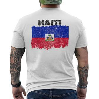 Haiti Haitian Flag Day Haitian Pride Men's T-shirt Back Print | Mazezy DE