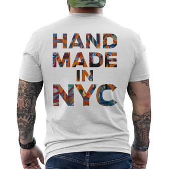 Handmade In Nyc Native New Yorker Graffiti Men's T-shirt Back Print - Monsterry AU