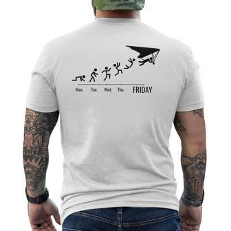 Hang-Gliding Delta-Glider Delta-Gliding Weekend Hang-Glider Men's T-shirt Back Print - Monsterry AU