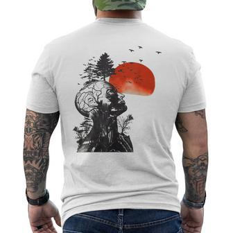 Hangover Human Tree Graphic Men's T-shirt Back Print - Thegiftio