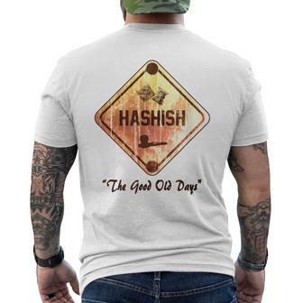 Hashish The Good Old Days Memorabilia Men's T-shirt Back Print - Monsterry DE