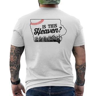 Is This Heaven Baseball Field In Iowa Men's T-shirt Back Print - Monsterry UK