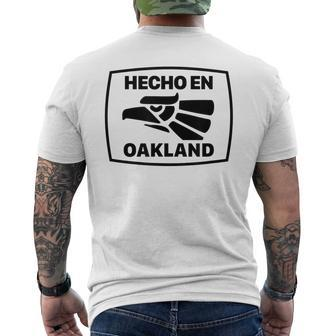 Hecho En Oakland California Mexican American Men's T-shirt Back Print - Monsterry UK