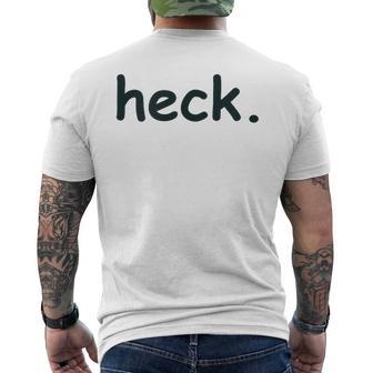 Heck As Heck Comic Sans Men's T-shirt Back Print - Monsterry DE