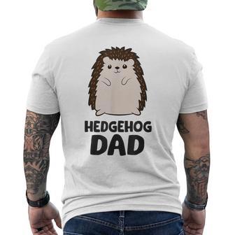 Hedgehog Dad Hedgehog Father Men's T-shirt Back Print - Monsterry UK