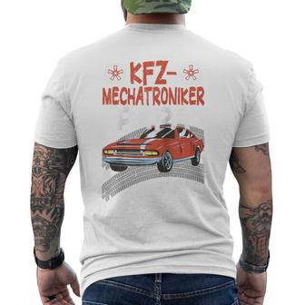 Herren Kfz Mechatroniker Papa Schrauber Und Mechatroniker Raglan T-Shirt mit Rückendruck - Geschenkecke