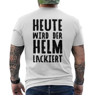 Heute Wird Die Helm Lack T-Shirt mit Rückendruck - Seseable