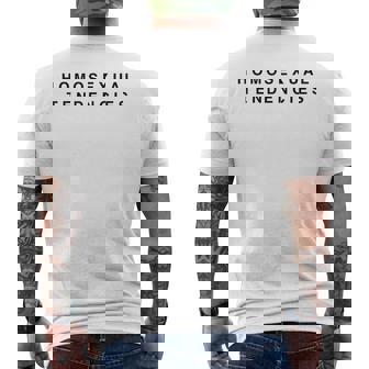 Homosexual Tendencies Gay Pride Lesbian Lgbt Men's T-shirt Back Print - Seseable
