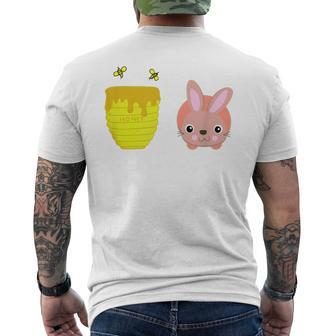 Honey Bunny Cute Graphic Animal Lovers Men's T-shirt Back Print - Monsterry DE