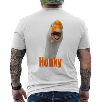 Honky T Goose With Attitude Th Tongue Edgy Men's T-shirt Back Print - Monsterry UK