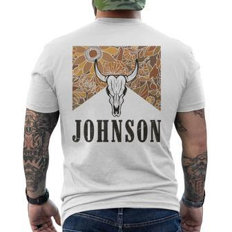 Howdy Cojo Johnson Western Style Team Johnson Family Reunion Men's T-shirt Back Print - Seseable
