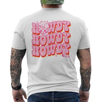 Howdy Southern Western Country Rodeo Pink Cowgirl Women Men's T-shirt Back Print | Mazezy AU
