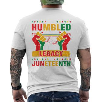 I Am Humbled To Share In The Legacy Junenth Black History Men's T-shirt Back Print - Monsterry DE