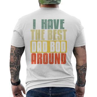 Ich Habe Den Besten Papa Bod Rund Um intage Father's Day Raglan T-Shirt mit Rückendruck - Geschenkecke