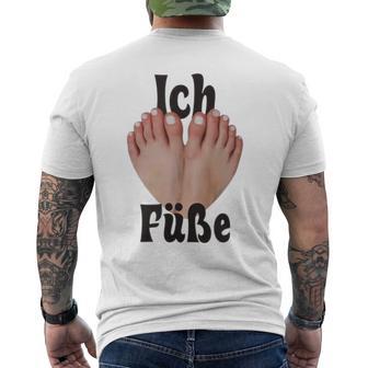 Ich Liebe Füße Lustiges T-Shirt mit Rückendruck - Geschenkecke