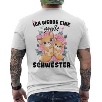 Ich Werde Große Schwester Kurzärmliges Herren-T-Kurzärmliges Herren-T-Shirt, Ankündigung Geschwisterliebe - Seseable