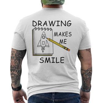 Illustrator Drawing Sketching er Men's T-shirt Back Print - Monsterry CA