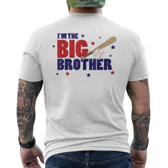 I'm The Big Brother Baseball Men's T-shirt Back Print - Monsterry AU