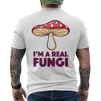 I'm A Real Fungi Men's T-shirt Back Print - Thegiftio UK