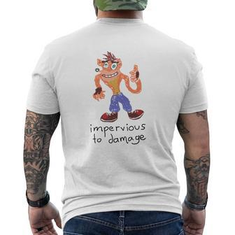 Impervious To Damage Mens Back Print T-shirt - Thegiftio UK