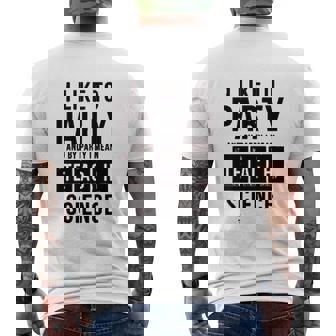 Instant Message I Like To Party And By Party I Mean Teach Science Mens Back Print T-shirt - Thegiftio
