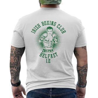 Irish Boxing Club Belfast For Men Dad Him Ireland Mens Back Print T-shirt | Mazezy AU